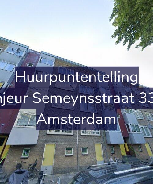 Foto gevel Huurpuntentelling voor Sinjeur Semeynsstraat 33-1, Amsterdam