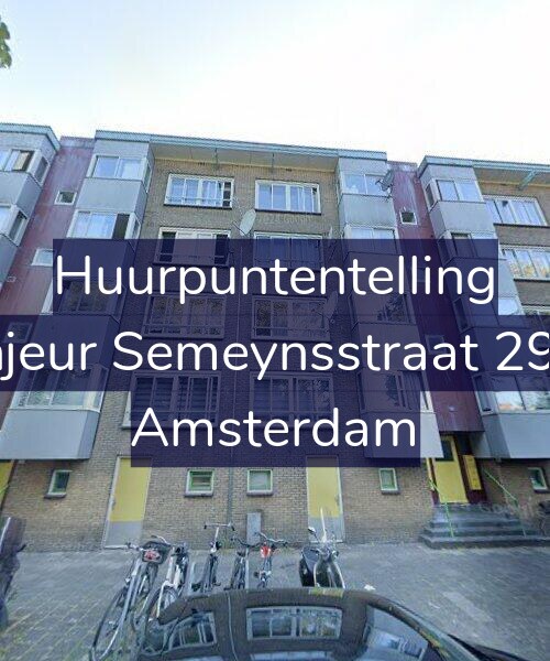 Foto gevel Huurpuntentelling voor Sinjeur Semeynsstraat 29-H, Amsterdam