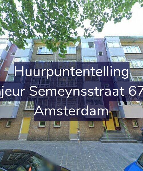 Foto gevel Huurpuntentelling voor Sinjeur Semeynsstraat 67-H, Amsterdam