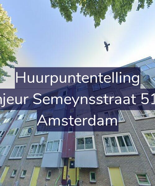 Foto gevel Huurpuntentelling voor Sinjeur Semeynsstraat 51-2, Amsterdam