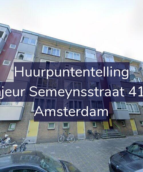 Foto gevel Huurpuntentelling voor Sinjeur Semeynsstraat 41-H, Amsterdam