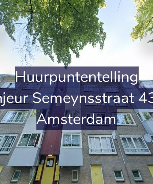 Foto gevel Huurpuntentelling voor Sinjeur Semeynsstraat 43-2, Amsterdam
