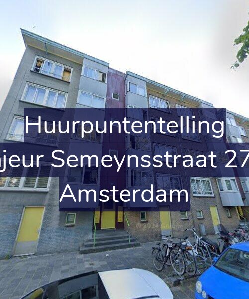 Foto gevel Huurpuntentelling voor Sinjeur Semeynsstraat 27-H, Amsterdam