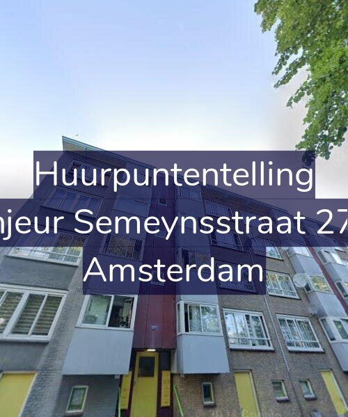 Foto gevel Huurpuntentelling voor Sinjeur Semeynsstraat 27-2, Amsterdam