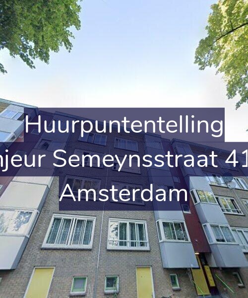 Foto gevel Huurpuntentelling voor Sinjeur Semeynsstraat 41-3, Amsterdam