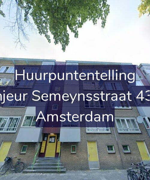 Foto gevel Huurpuntentelling voor Sinjeur Semeynsstraat 43-1, Amsterdam