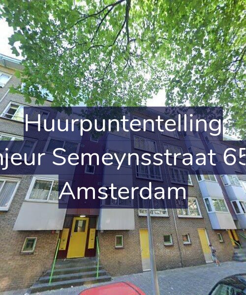 Foto gevel Huurpuntentelling voor Sinjeur Semeynsstraat 65-1, Amsterdam