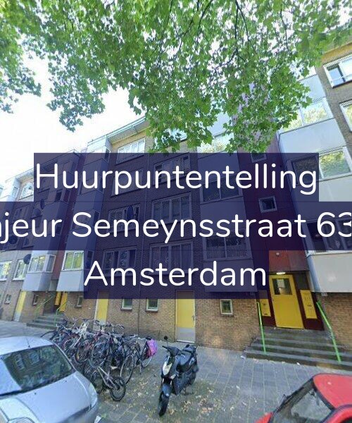 Foto gevel Huurpuntentelling voor Sinjeur Semeynsstraat 63-H, Amsterdam