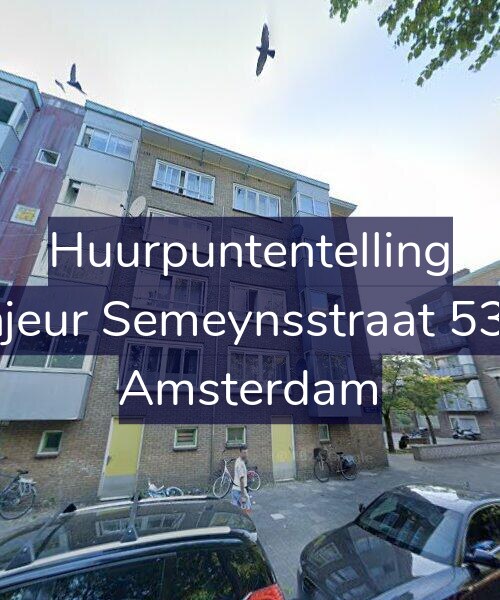 Foto gevel Huurpuntentelling voor Sinjeur Semeynsstraat 53-H, Amsterdam