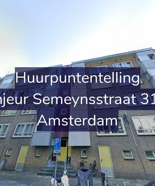 Foto gevel Huurpuntentelling voor Sinjeur Semeynsstraat 31-1, Amsterdam