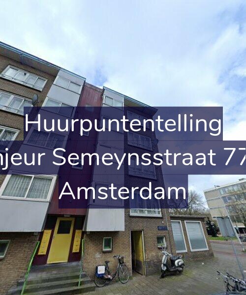 Foto gevel Huurpuntentelling voor Sinjeur Semeynsstraat 77-1, Amsterdam