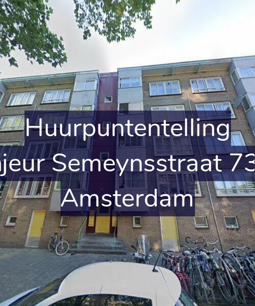 Foto gevel Huurpuntentelling voor Sinjeur Semeynsstraat 73-H, Amsterdam