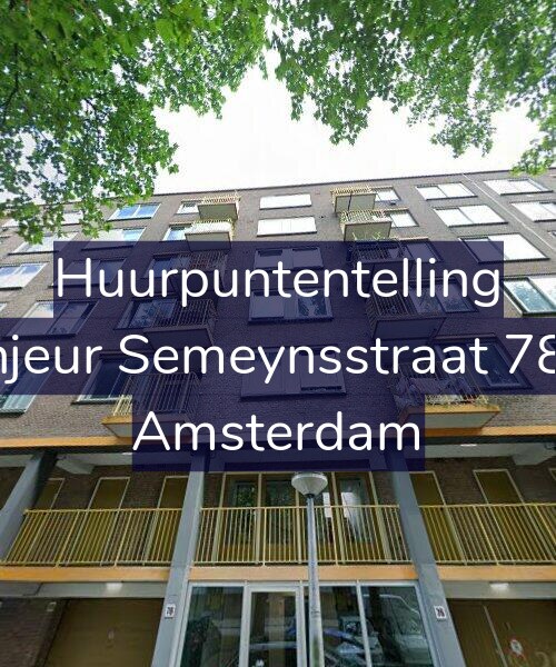 Foto gevel Huurpuntentelling voor Sinjeur Semeynsstraat 78-3, Amsterdam
