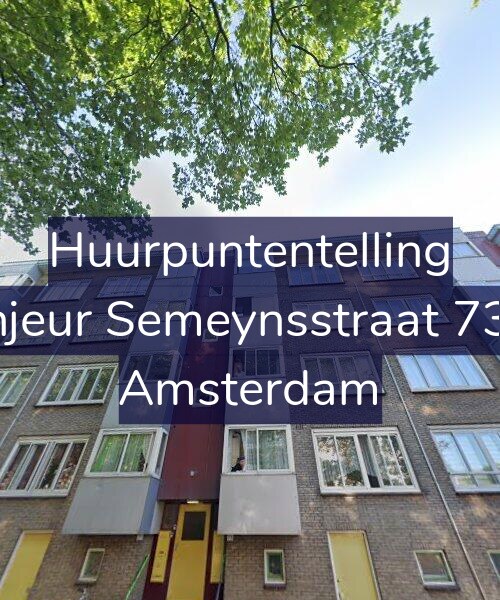 Foto gevel Huurpuntentelling voor Sinjeur Semeynsstraat 73-3, Amsterdam