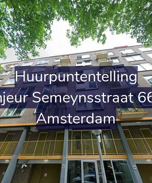 Foto gevel Huurpuntentelling voor Sinjeur Semeynsstraat 66-2, Amsterdam