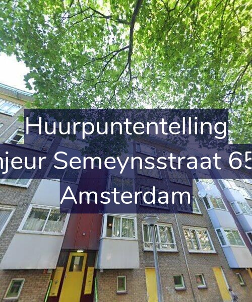 Foto gevel Huurpuntentelling voor Sinjeur Semeynsstraat 65-2, Amsterdam