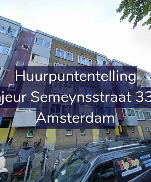 Foto gevel Huurpuntentelling voor Sinjeur Semeynsstraat 33-H, Amsterdam