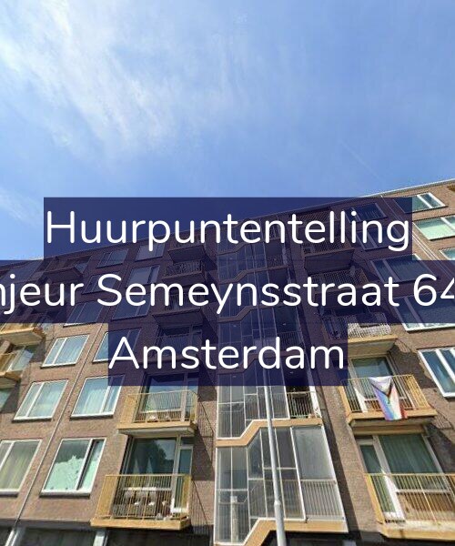Foto gevel Huurpuntentelling voor Sinjeur Semeynsstraat 64-2, Amsterdam