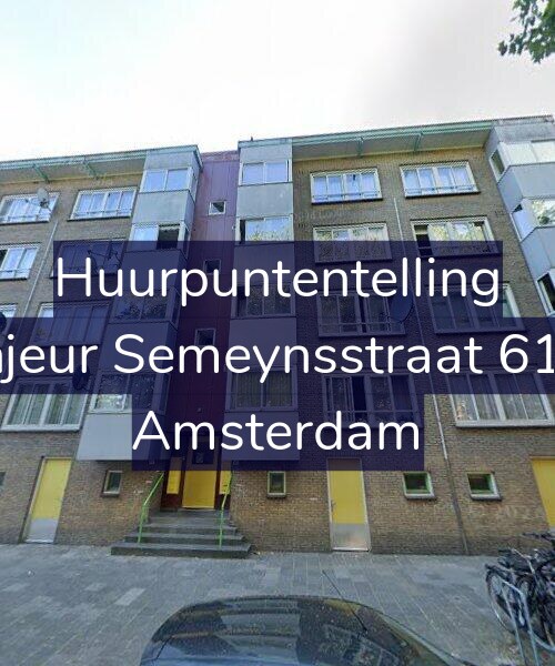 Foto gevel Huurpuntentelling voor Sinjeur Semeynsstraat 61-H, Amsterdam