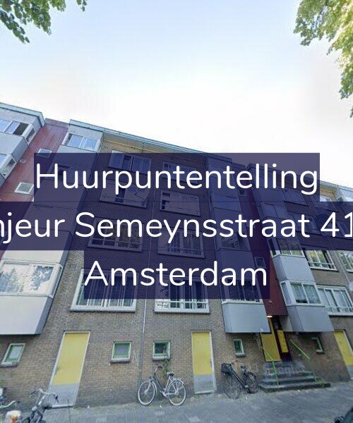 Foto gevel Huurpuntentelling voor Sinjeur Semeynsstraat 41-1, Amsterdam