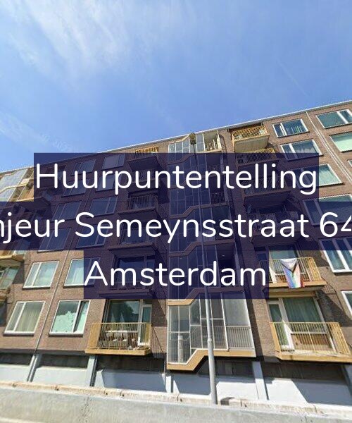 Foto gevel Huurpuntentelling voor Sinjeur Semeynsstraat 64-5, Amsterdam