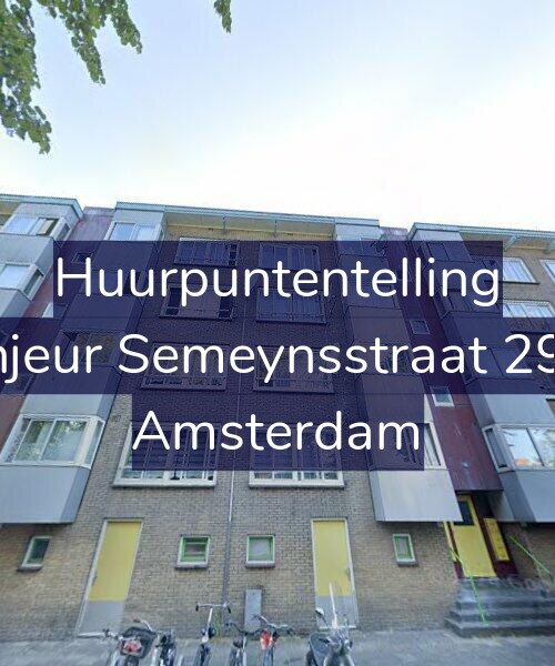 Foto gevel Huurpuntentelling voor Sinjeur Semeynsstraat 29-1, Amsterdam