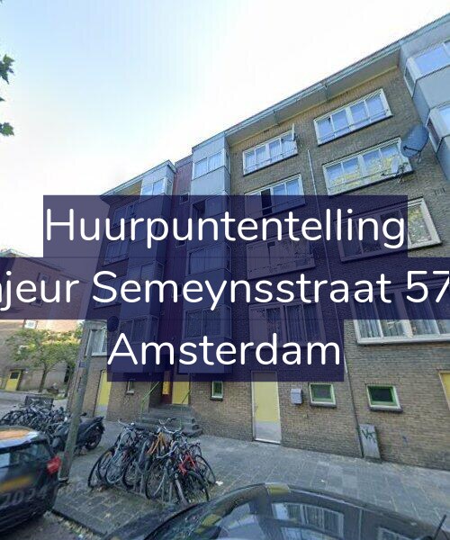 Foto gevel Huurpuntentelling voor Sinjeur Semeynsstraat 57-H, Amsterdam