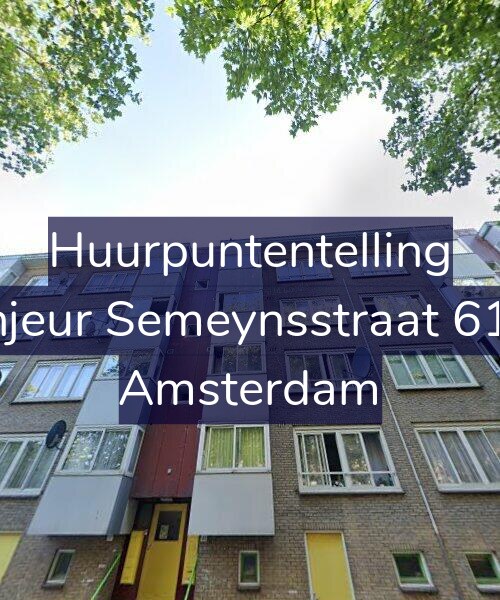 Foto gevel Huurpuntentelling voor Sinjeur Semeynsstraat 61-3, Amsterdam
