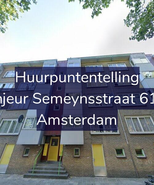 Foto gevel Huurpuntentelling voor Sinjeur Semeynsstraat 61-1, Amsterdam