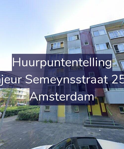 Foto gevel Huurpuntentelling voor Sinjeur Semeynsstraat 25-H, Amsterdam