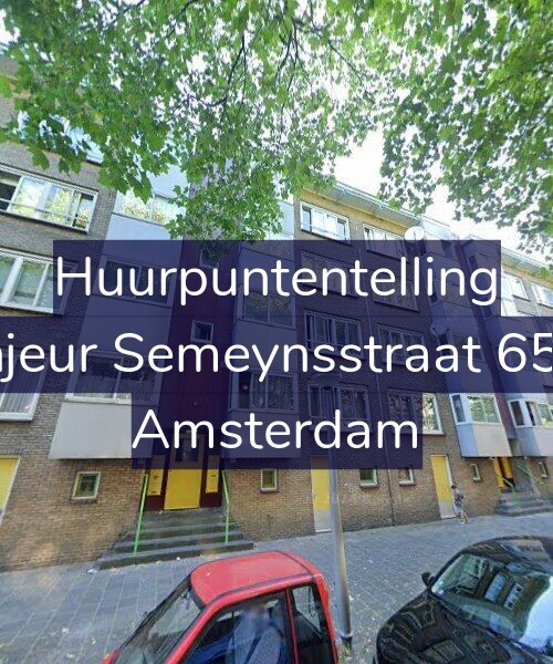 Foto gevel Huurpuntentelling voor Sinjeur Semeynsstraat 65-H, Amsterdam