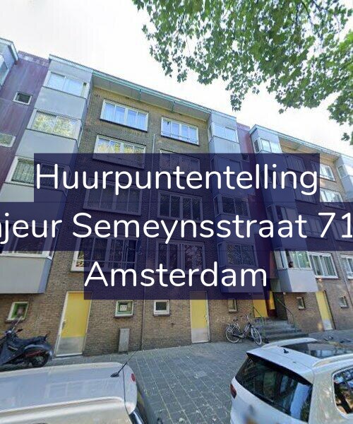 Foto gevel Huurpuntentelling voor Sinjeur Semeynsstraat 71-H, Amsterdam