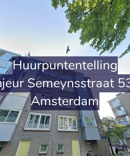 Foto gevel Huurpuntentelling voor Sinjeur Semeynsstraat 53-2, Amsterdam