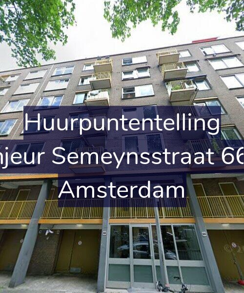 Foto gevel Huurpuntentelling voor Sinjeur Semeynsstraat 66-4, Amsterdam