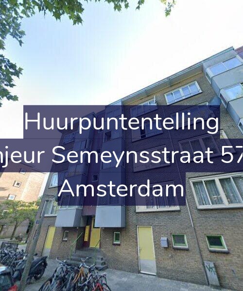 Foto gevel Huurpuntentelling voor Sinjeur Semeynsstraat 57-1, Amsterdam
