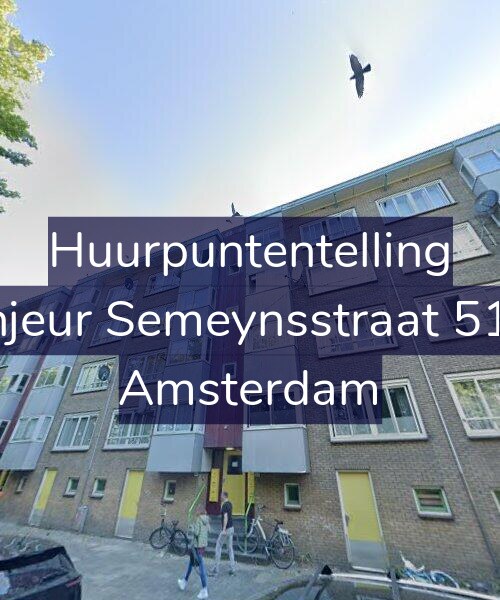 Foto gevel Huurpuntentelling voor Sinjeur Semeynsstraat 51-1, Amsterdam