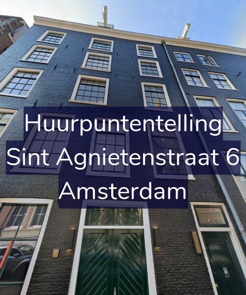 Foto gevel Huurpuntentelling voor Sint Agnietenstraat 6, Amsterdam