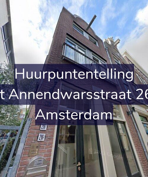 Foto gevel Huurpuntentelling voor Sint Annendwarsstraat 26-C, Amsterdam