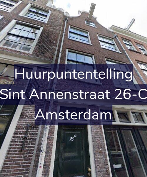 Foto gevel Huurpuntentelling voor Sint Annenstraat 26-C, Amsterdam