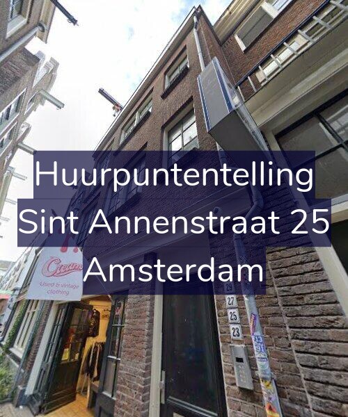 Foto gevel Huurpuntentelling voor Sint Annenstraat 25, Amsterdam