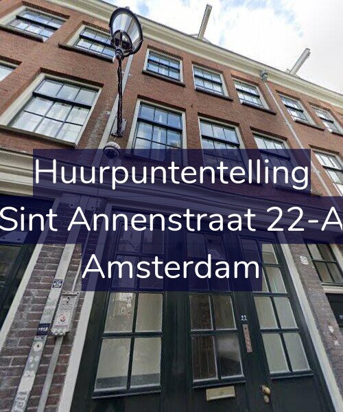 Foto gevel Huurpuntentelling voor Sint Annenstraat 22-A, Amsterdam