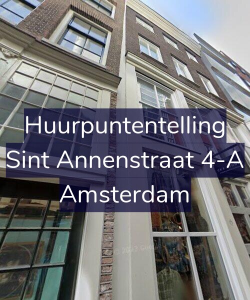 Foto gevel Huurpuntentelling voor Sint Annenstraat 4-A, Amsterdam