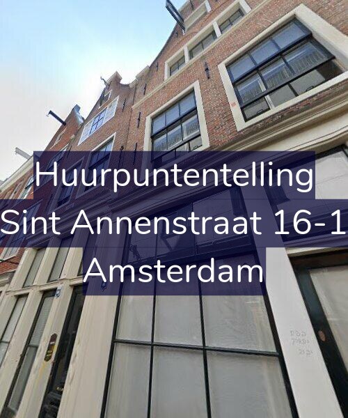 Foto gevel Huurpuntentelling voor Sint Annenstraat 16-1, Amsterdam