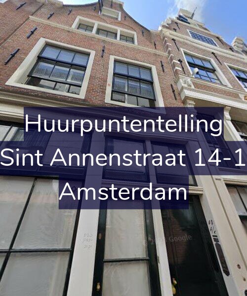 Foto gevel Huurpuntentelling voor Sint Annenstraat 14-1, Amsterdam
