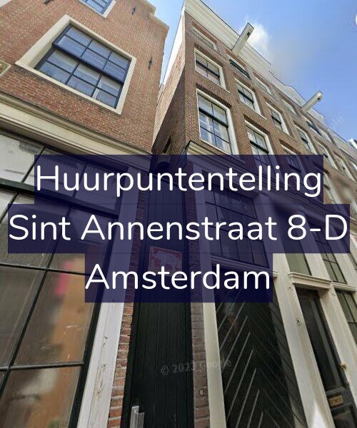 Foto gevel Huurpuntentelling voor Sint Annenstraat 8-D, Amsterdam