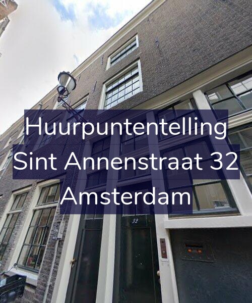 Foto gevel Huurpuntentelling voor Sint Annenstraat 32, Amsterdam