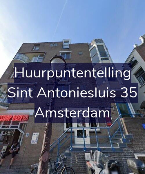 Foto gevel Huurpuntentelling voor Sint Antoniesluis 35, Amsterdam