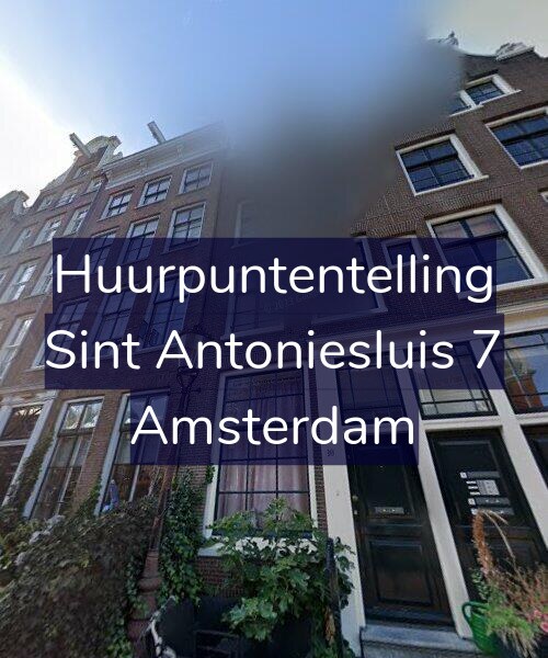 Foto gevel Huurpuntentelling voor Sint Antoniesluis 7, Amsterdam