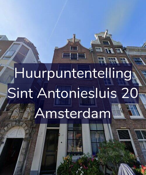 Foto gevel Huurpuntentelling voor Sint Antoniesluis 20, Amsterdam