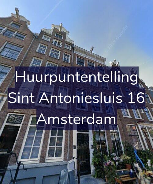 Foto gevel Huurpuntentelling voor Sint Antoniesluis 16, Amsterdam